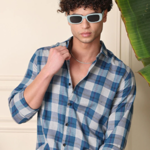Men’s Solid Cotton Blend Shirt Full Sleeve Spread Collar | Urban